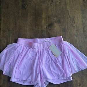 POPFLEX Light Pink Athletic Shorts